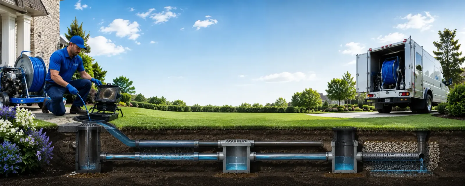 Outdoor drain cleaning information for Ute, IA